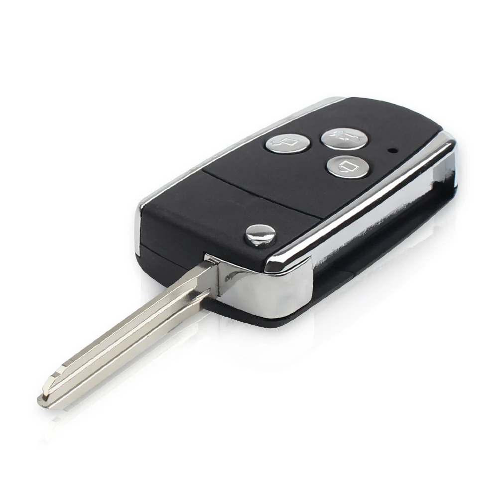 KEYYOU Модифицированная Складная фотовспышка с 3 кнопками для Toyota Camry Corolla Prado RAV4 Vios