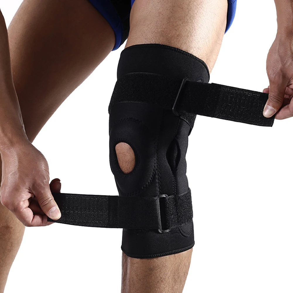 

Brace Injury Basketball Wrap Football Support Orthopedic Protector Sports Safety Anti Collision Adjustable Knee Pad Breathable