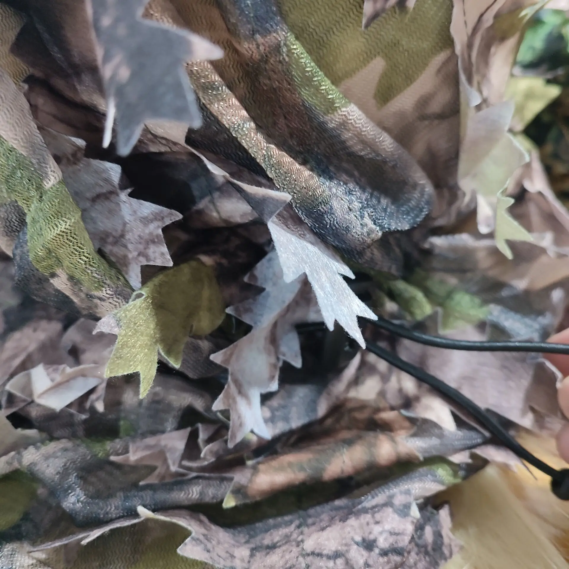 3D Leaf Mask Cap Integrated Camouflage Headgear Hood Hunting Accessories For Hunting