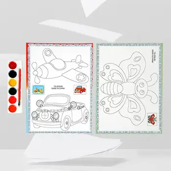 

Canvas Painting Set DIY Coloring Painting Kit Early Education Toys for Baby/Infant/Kids(Pattern 1)