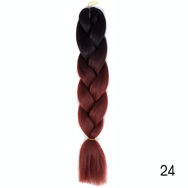 Hair Braid Synthetic Jumbo False Braid Pre Stretched Afro Wholesale Ombre Braiding Hair Extensions  Color Dreadlocks #613