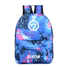 GOT7 школьная сумка концертная Сопутствующая продукция Стиль Знаменитостей должна помочь мужчинам и женщинам звезда школьная сумка Клетчатый Рюкзак уличные виды спорта B