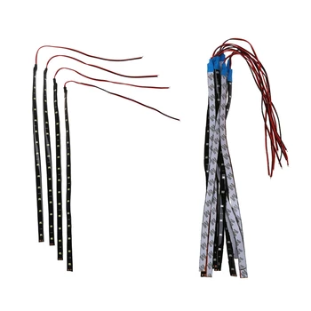 

4 x 30cm 15 SMD Flexible Waterproof White LED Strip with 10 x Waterproof 15 LED 3528 SMD Strip Light Bar 30 cm DC 12V