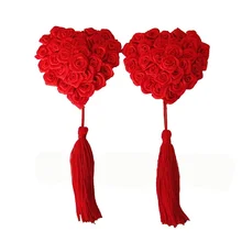 Новинка, женское сексуальное белье, блестки, кисточки, бюстгальтер для груди, покрытие для сосков, Стикини наклейки, лепестки, 1 пара