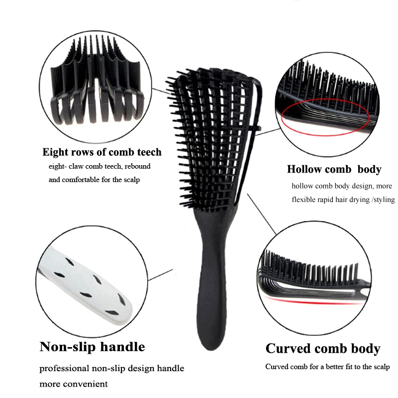 Cong FEE Hair detangling comb brush Hair dressing Comb For Women Wavy Hair  Texture Comb for Women