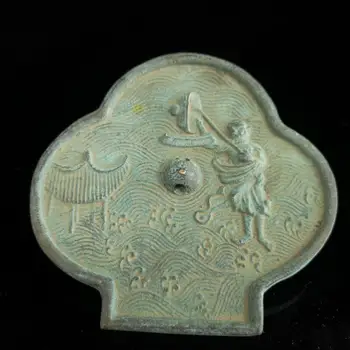 

Exquisite antique (fisherman) bronze mirror home decoration