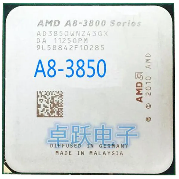AMD A8 series a8 3850 2 9 GHz четырехъядерный процессор Socket FM1 Бесплатная доставка|socket fm1|a8