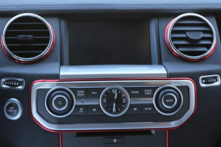 Für Land rover Discovery 4 2008-2016 Auto-Styling ABS Chrom Auto Navigation GPS Bildschirm Unter Panel Abdeckung trim Aufkleber Zubehör – Detail 5