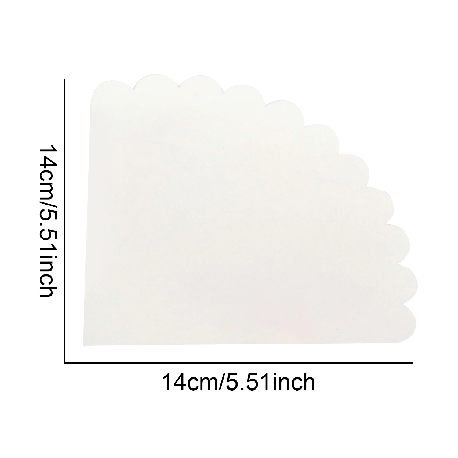 50PCS DIY Confetti Petal Cones Holders with Double-sided Tape for Wedding Christmas Birthday First Communion Wavy Lace