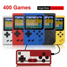 Mini Console de jeux vidéo Portable rétro pour enfants, avec 400 jeux intégrés, écran LCD couleur de 3.0 pouces, 8 bits