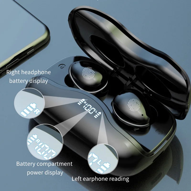 Hifi Wireless Headphone Can Charging The Phone Earphones Bluetooth 5 0 Waterproof Sports Stereo Earbuds Headsets With Microphone