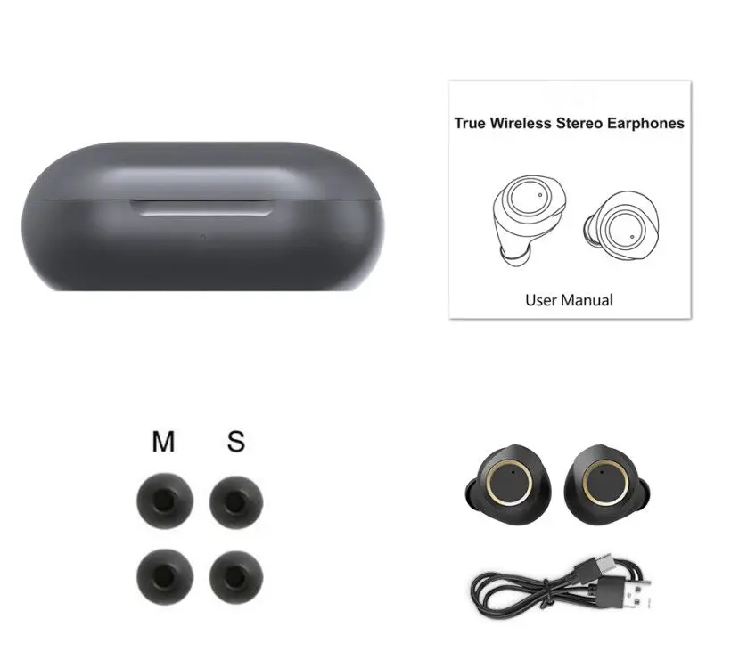 TiYiViRi SBC TWS Bluetooth 5,0, беспроводные наушники, наушники с функцией Wilress зарядки, Тип C, супер бас, HD микрофон, гарнитура