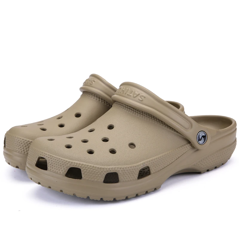 Mazefeng Brand Big Size 39-46 Croc Men Black Garden Casual Aqua Clogs Hot Male Band Sandals Summer Slides Beach Swimming Shoes