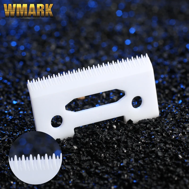 2/10 2-hole stagger-tooth Ceramic movable blade for cordless clipper Replaceable blade