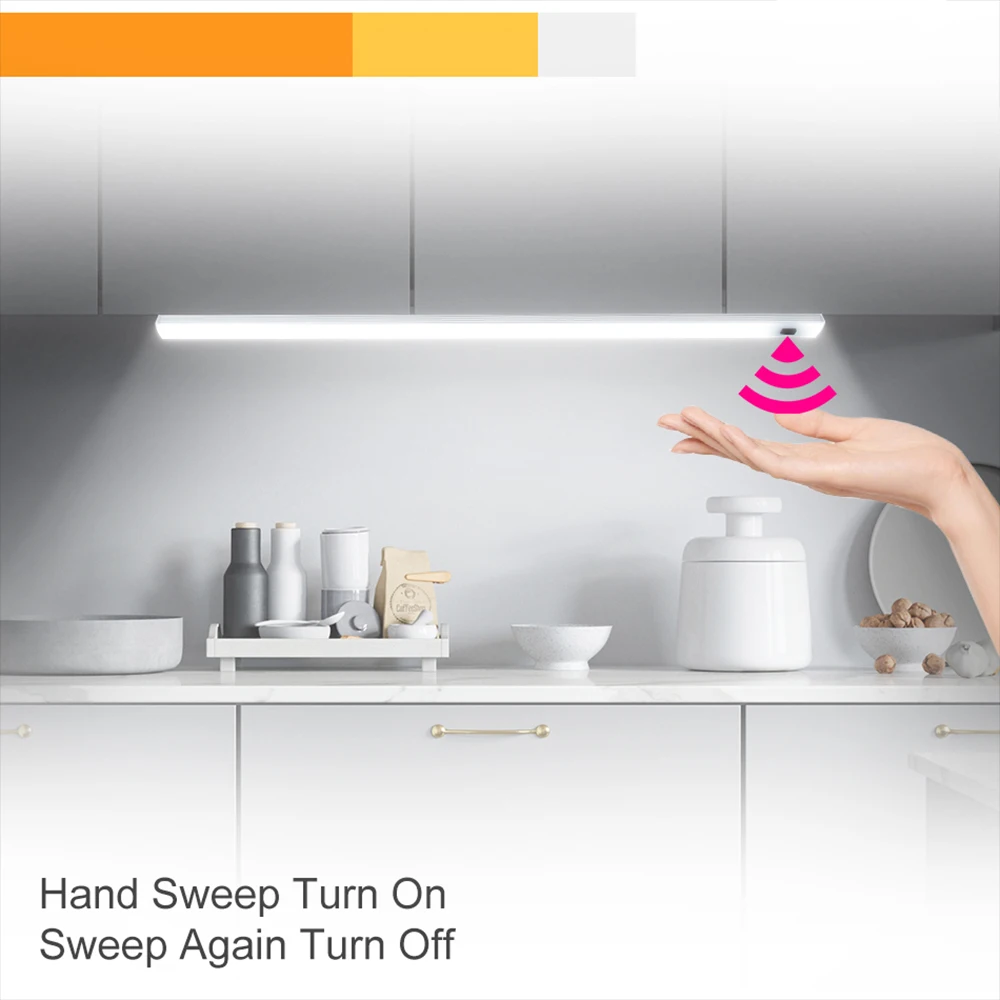 

Closet Cabinet Lights For Kitchen Hand Sweep Light LED 5V cocina Wardrobe LED Lamp Motion Sensor Bar Light luminaria Lighting
