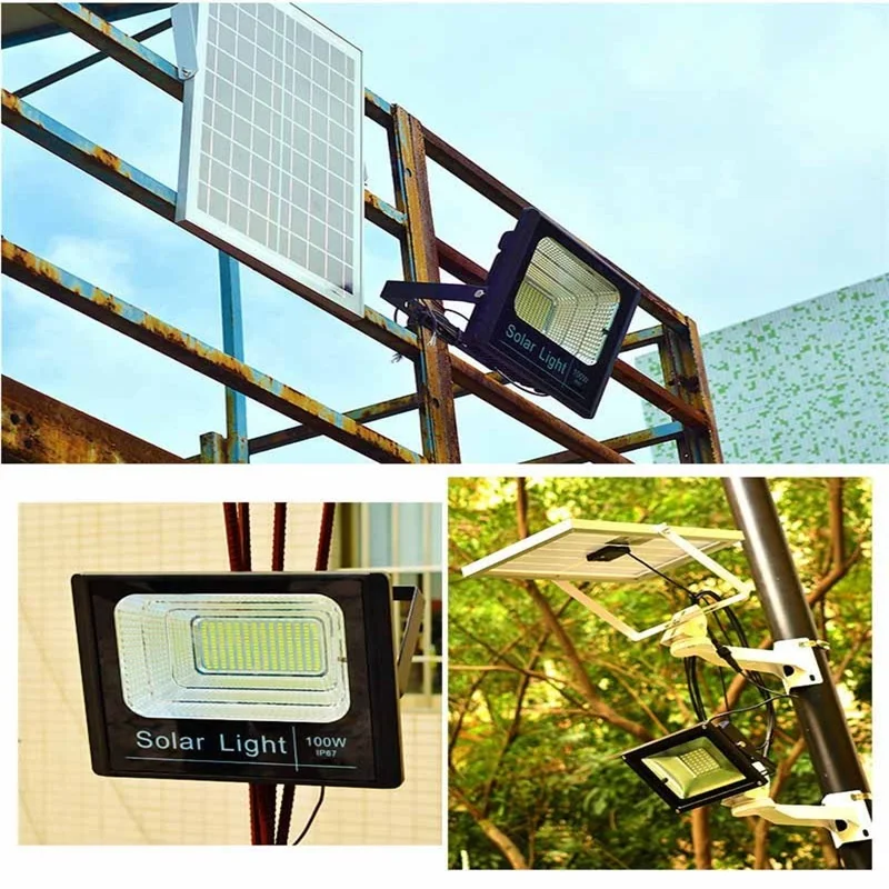 Movimento de Luz Livre para a Rua da Garagem do Parque Ip66 ao ar Tongdaytech Solar Detectado Projector 25 w 40 60 100 Lâmpada Led 16 Lâmpadas solares