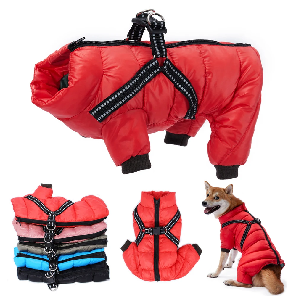Winter Dog Coat for Small Medium Dogs Waterproof Padded Dog Jacket with