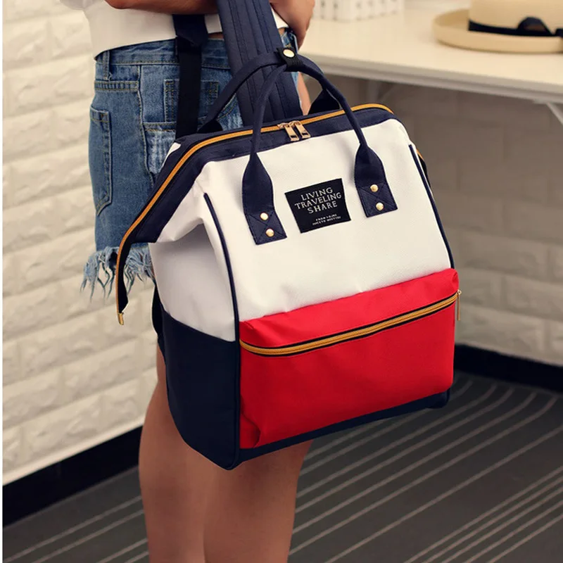 Женский школьный рюкзак квадратной формы в японском стиле, Женская Холщовая Сумка для путешествий, женский рюкзак, вместительный рюкзак