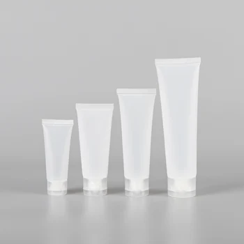 

100pcs 15ML/30ML/50ML/100ML Transparent Soft Empty Clear Tube Cosmetic Cream Lotion Shampoo Containers Facial cleanser