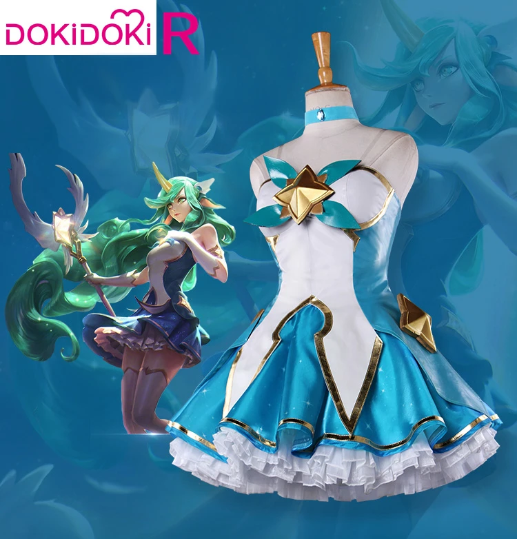 DokiDoki-R игра Лига Легенд сорака Косплей Лига Легенд Звездный Guardiance Косплей Костюм сорака