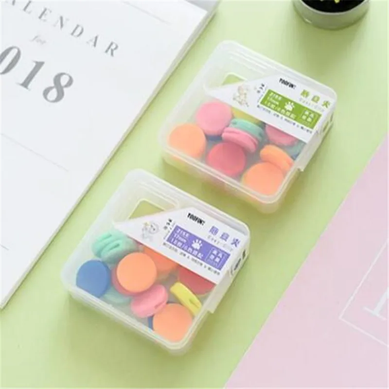 36-48pcs Plastic Paper Clips Paperclip Bookmarks Cute Color Binder Photo Memo Clip Supplies Binding Stationery Office Supplies