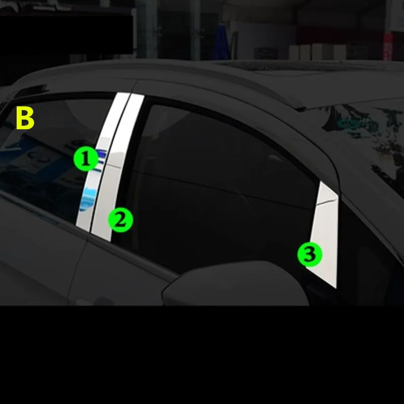 Для Geely Emgrand X3, GX3, автомобиля окна яркая рамка стикер - Название цвета: B