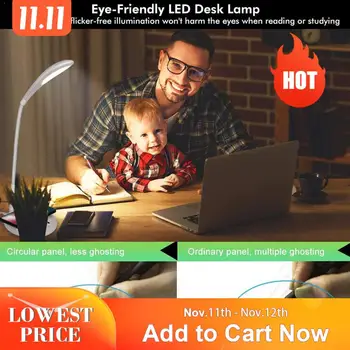 

Table lamp For living room, adjustable LED 3 modes, eye control lamp reading desktop dimming
