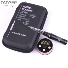 Полностью профессиональная роторная машинка для татуажа, ручка для перманентного макияжа бровей, губ, микроблейдинга с иглой для татуажа