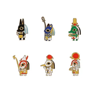 

Egyptian Pharaohs Pins and Brooches for Women Men Lapel Pin Backpack Bags Hat Badge