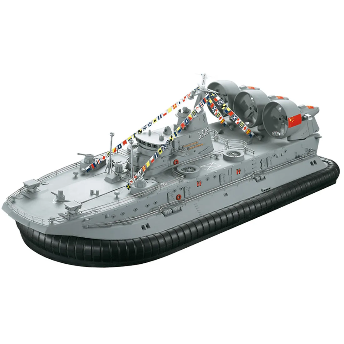 HG C201 1:110 2.4G RC Boat Ship Model Landing Water Air Cushion Landing Craft Remote Control Toys For Boys - EU / US Plug