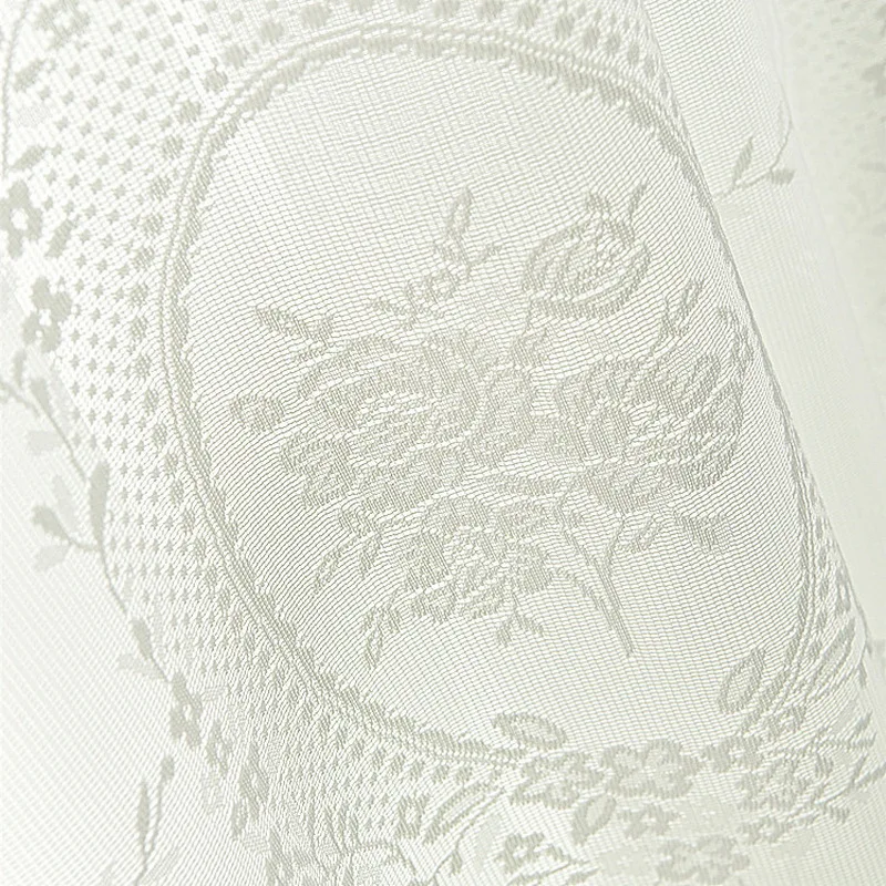 1 Panel Of Tulle Кружевная занавеска для гостиной, Европейский цветок пиона, марлевые занавески s для девочек, спальни, москитная сетка, скатерть, ткань M190Y - Цвет: 1 Panel Of Tulle