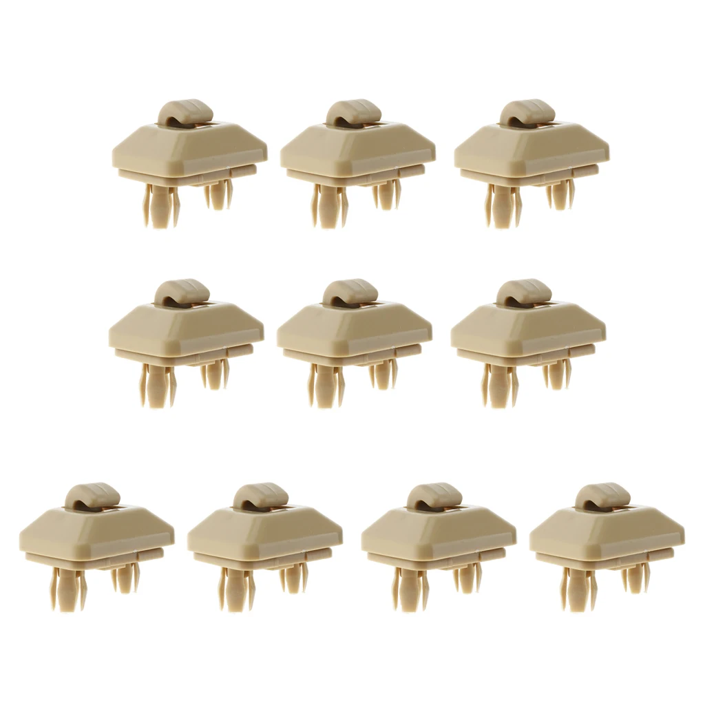 10 Pieces Car Sun Visor Clip Rivet Retainer Fastener For Audi A4 B6 B7