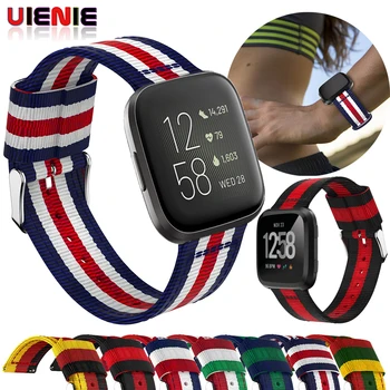 

For Fitbit Versa/Versa 2 Versa Lite Edition Nylon Bands Accessories Strap Wristband Replacement for Fitbit Versa2 Women Men