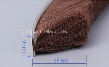 9x23mm 5meters/lot Gray/Brown Door Window Draught Excluder Brush Weather Strip Seal Tape Foam Seal Strip