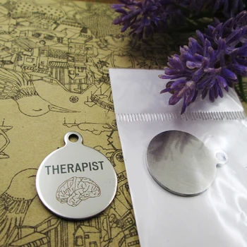 

10pcs--"Therapist Medical"stainless steel charms more style for choosing DIY Charms pendants for necklace