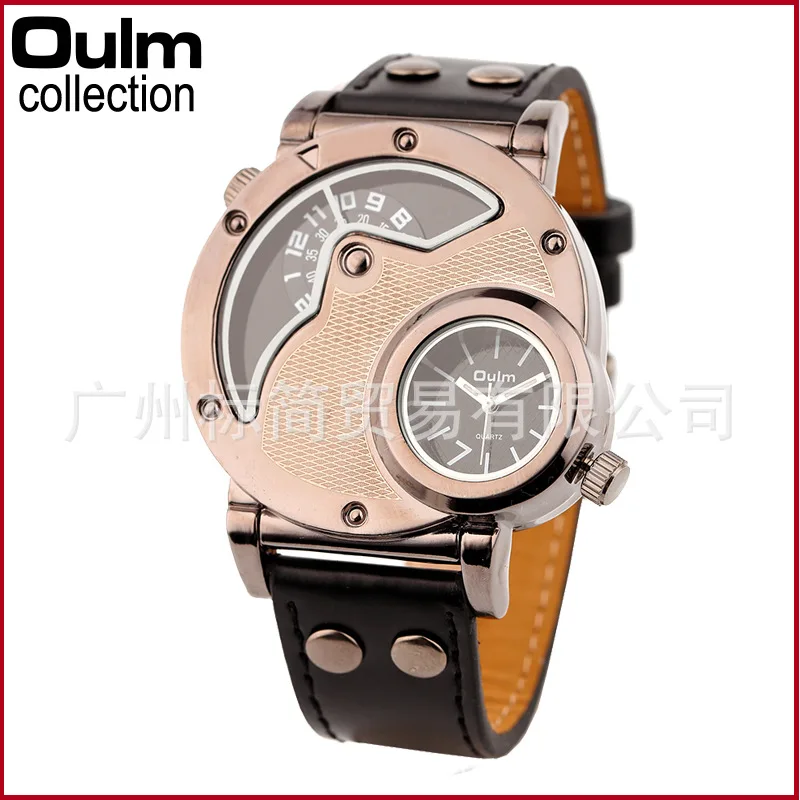 

Oulm Brand Watch Manufacturers/Fashion Ladies' Watch Wholesale/Two When Cool Sports Watch 9591