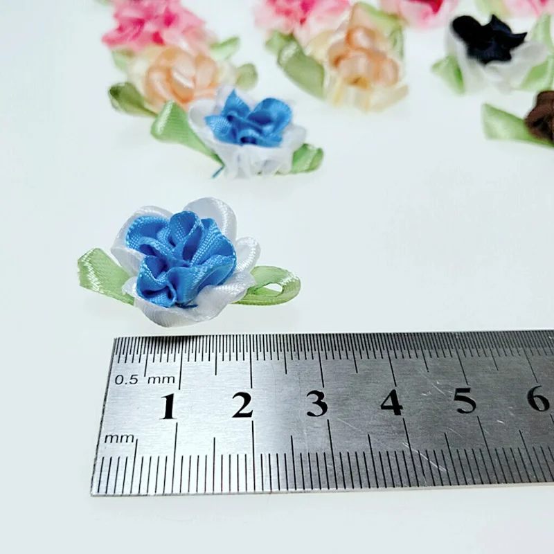 HL 10 шт. 25 мм ленты цветы ручной работы свадебная одежда украшения DIY аппликации