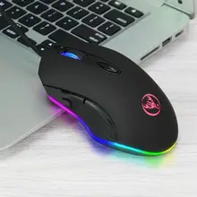 Новая игровая мышь 4800 dpi программируемая RGB с подсветкой USB Проводная оптическая мышь для геймера для ПК компьютера ноутбука