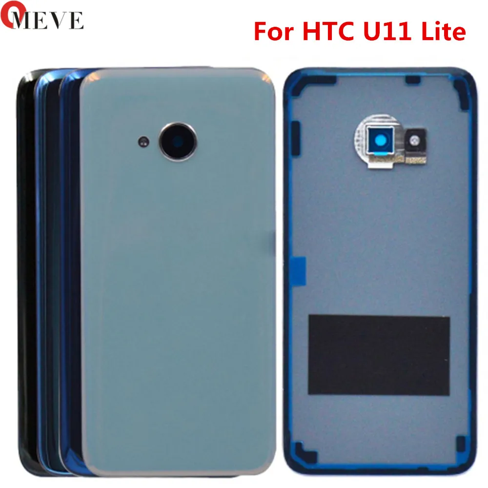 Новинка 5," для htc U11 Lite Крышка батарейного отсека с объективом камеры стеклянная дверь задняя крышка корпуса чехол для htc U11 жизнь задняя крышка