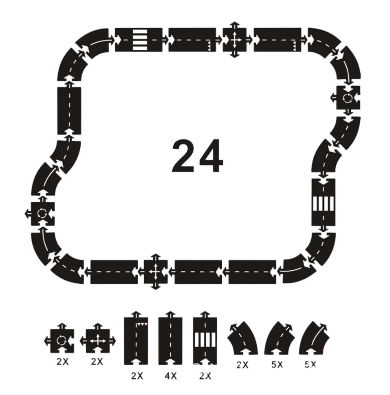 Children road building motorway toy car traffic roadway flexible PVC Puzzles Track Play Set DIY universal accessories game scene 8