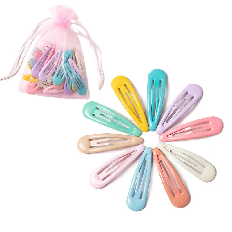 10/20/30/40 New Women Girls Cute Colorful Waterdrop Shape Hairpins Sweet Hair Clips Barrettes Slid Clip Fashion Hair Accessories korean hair clips