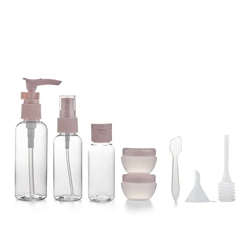 

8pcs/set Portable Reusable Empty Makeup Spray Bottle Lotion Cream Jars Container Kit Refillable Perfume Bottle
