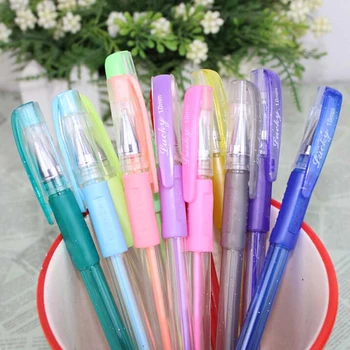 

12PCS/Set Color Gel Pens Glitter Metallic Pens Good Gift For Coloring Kids Sketching Painting Drawing Korean Stationery