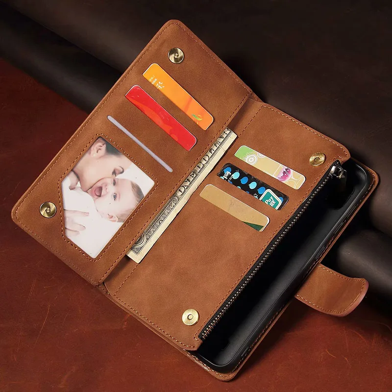 Luxury Leather Wallet For Poco X2/X3 NFC/M3/M2 Pro/F2 Pro/Poco F3/Poco X3 Pro Case Magnetic Flip Wallet Card Stand Cover Mobile