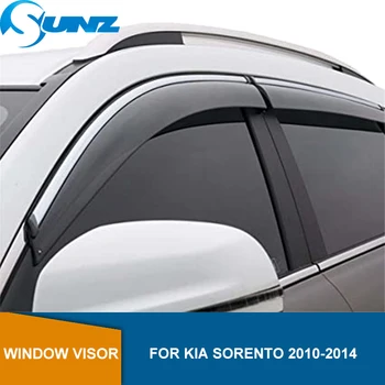 

Side Window Deflectors For KIA SORENTO 2010 2011 2012 2013 2014 Black Window Visor Deflectors Rain Guards SUNZ
