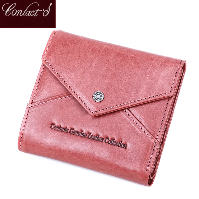 Genuine Leather Wallet for Women Luxury Designer Short Bifold Small Women's  Purse Card Holder with Coin Pocket Clutch Money Bag