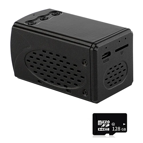 Bare 128G card Мини-камера HD 1080P с датчиком ночного видения, видеокамера, движения, DVR, микро камера, Спортивная DV видео, маленькая камера, облачное хранилище - Цвет: Bare 128G card