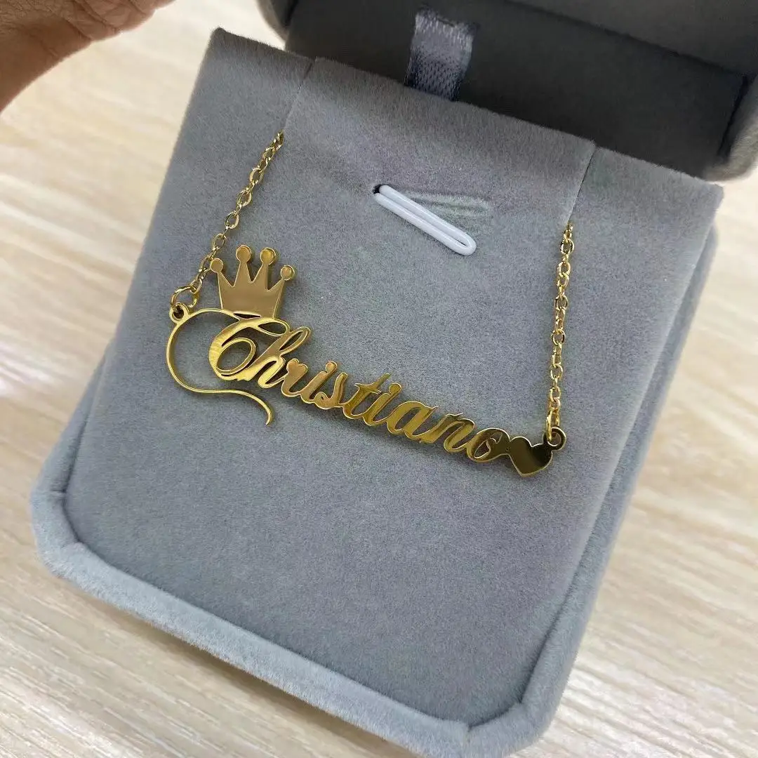 Plate Necklace Customized Name Necklace 