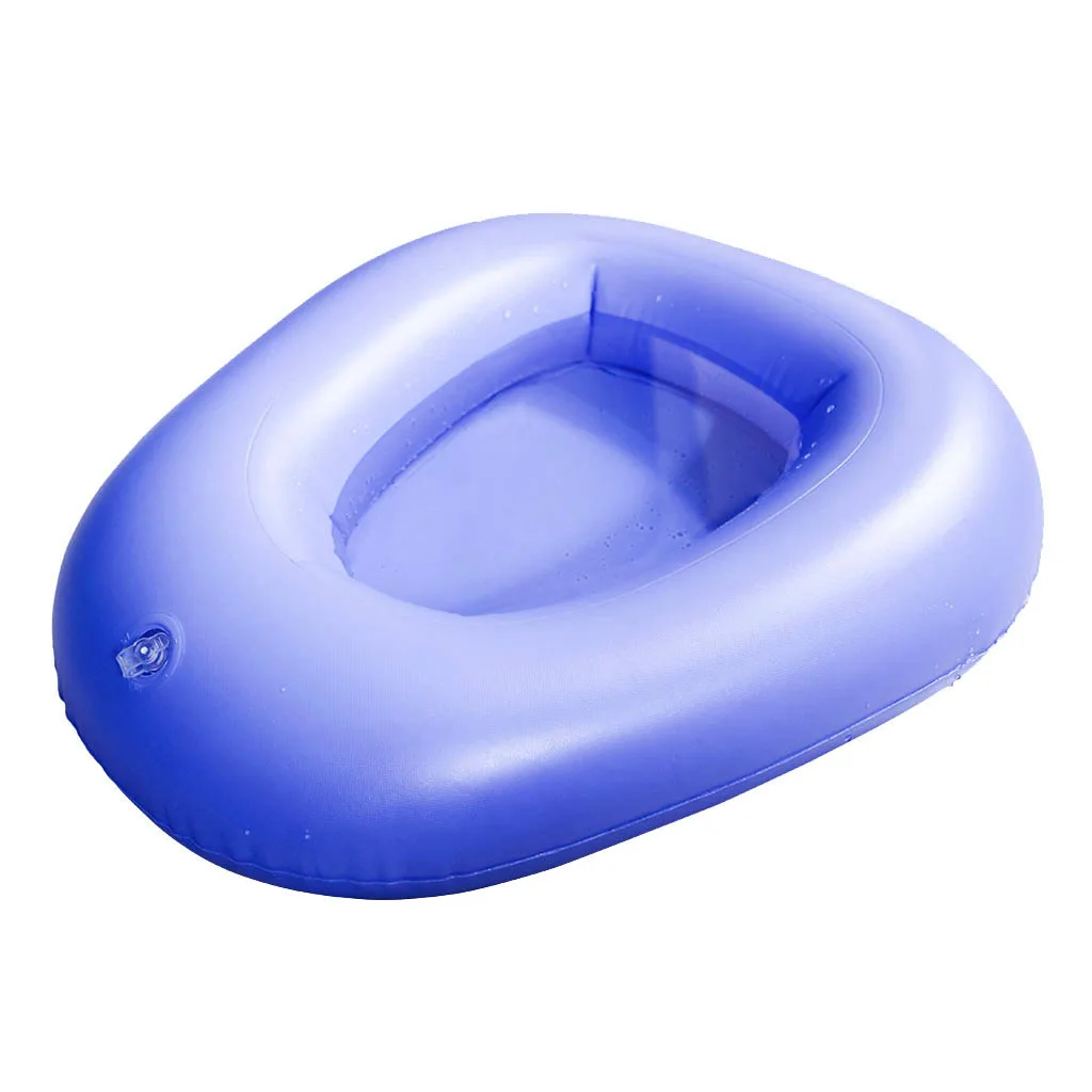 Portable Air Inflation Bedridden Elderly Inflatable Bedsore Toilet Bedpan w/Inflator Suit for Home Hospital Nursing Room