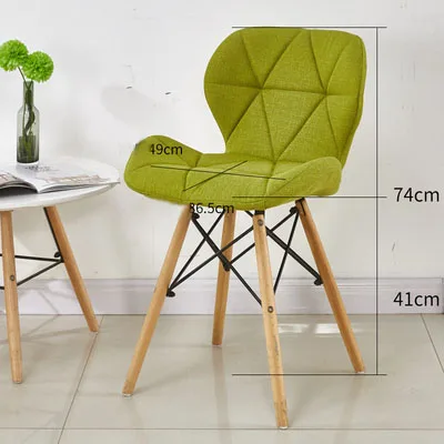 Dining Chairs Study Dining Room Back Chair Home Simple American Retro Butterfly Chairs Nordic Living Room Dining Chair Sillas Cloth